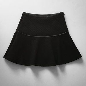Forever 21 EXCLUSIVE Mini Skirt w/ Faux Leather trim Sz XS - CUTE!